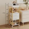 ZQUYAJ Makeup Organizer Storage Cart, Large Skincare organizers, Makeup Stand with Drawers, Makeup Vanity Organizer Cosmetics Display Cases Holder for Skin Care Nail Polish Perfume Makeup Brush (Gold) view 3