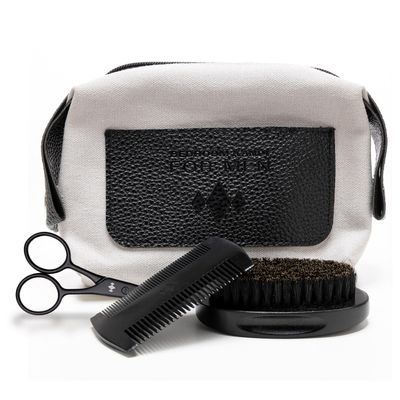 Bedroom Kandi for Men Beard Grooming Kit | Brush, Comb, Scissors and Bag Set by Kandi Burruss | Grooming kit for Textured Hair, Beards & More!