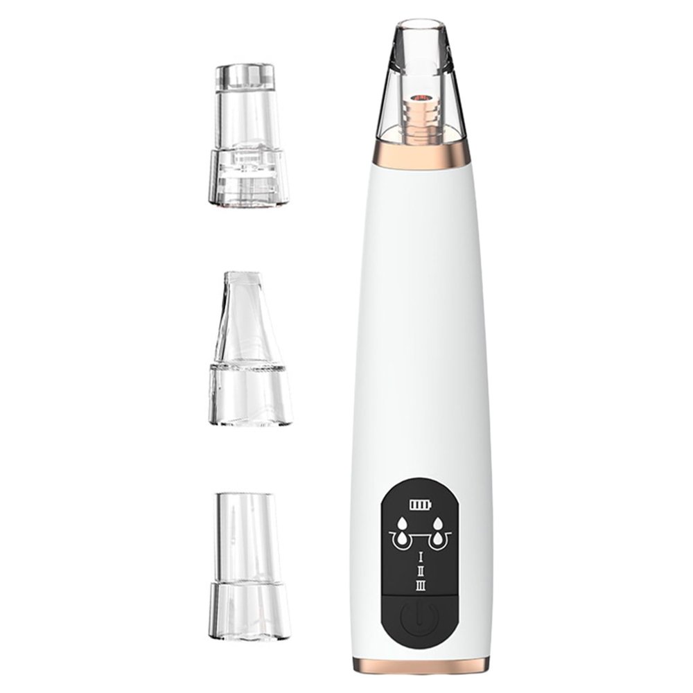 Skin Pore Cleaner Electric Blackhead Remover Vacuum Rechargeable Face Cleanser with Led Screen 6 Suction Probes 3 Modes for Women Men Removal Tools B E