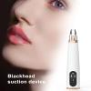 Skin Pore Cleaner Electric Blackhead Remover Vacuum Rechargeable Face Cleanser with Led Screen 6 Suction Probes 3 Modes for Women Men Removal Tools B E view 2