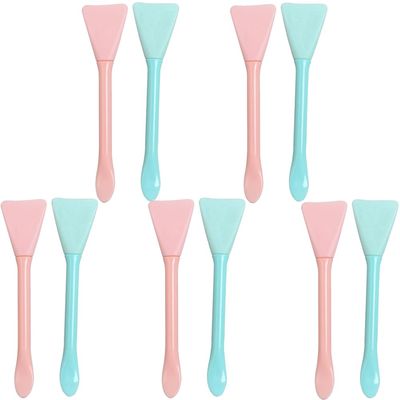 10 Pcs Double Head Facial Mask Brush Silicone Face Mask Brush Applicator Reusable Makeup Spatula Skin Care Brushes For Cream Clay Mud Mask