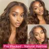 13X4 Brown lace wig Female Brazilian Body Wave Human Hair Wigs For Women Glueless 13X6 Hd Lace F Wig view 2