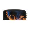 FRESQA Blue Flame Print Portable Mini Makeup Bag,Versatile And Compact,Perfect For Your Essentials view 2