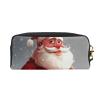 FRESQA Cartoon Santa Claus Print Portable Mini Makeup Bag,Versatile And Compact,Perfect For Your Essentials view 2