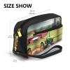 FRESQA Tractor Farm Pattern Print Portable Mini Makeup Bag,Versatile And Compact,Perfect For Your Essentials view 3