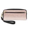 FRESQA Rose Gold Faux Glitter Print Portable Mini Makeup Bag,Versatile And Compact,Perfect For Your Essentials view 1