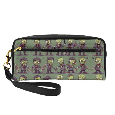 FRESQA Many Zombie Print Portable Mini Makeup Bag,Versatile And Compact,Perfect For Your Essentials
