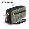 FRESQA Many Zombie Print Portable Mini Makeup Bag,Versatile And Compact,Perfect For Your Essentials view 3