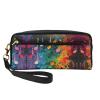 FRESQA Colorful Music Notes Print Portable Mini Makeup Bag,Versatile And Compact,Perfect For Your Essentials view 1
