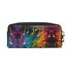 FRESQA Colorful Music Notes Print Portable Mini Makeup Bag,Versatile And Compact,Perfect For Your Essentials view 2