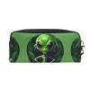 FRESQA Green Alien Print Portable Mini Makeup Bag,Versatile And Compact,Perfect For Your Essentials view 2