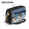 FRESQA Aircraft Fighter Jets Print Portable Mini Makeup Bag,Versatile And Compact,Perfect For Your Essentials view 3