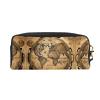 FRESQA Ancient Map World Globe Print Portable Mini Makeup Bag,Versatile And Compact,Perfect For Your Essentials view 2