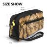 FRESQA Ancient Map World Globe Print Portable Mini Makeup Bag,Versatile And Compact,Perfect For Your Essentials view 3