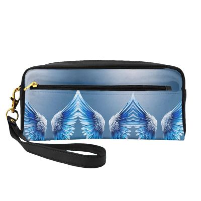 FRESQA Angel Wing Print Portable Mini Makeup Bag,Versatile And Compact,Perfect For Your Essentials