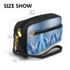FRESQA Angel Wing Print Portable Mini Makeup Bag,Versatile And Compact,Perfect For Your Essentials view 3
