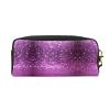 FRESQA Sparkling Purple Glitter Print Portable Mini Makeup Bag,Versatile And Compact,Perfect For Your Essentials view 2