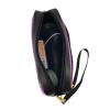FRESQA Sparkling Purple Glitter Print Portable Mini Makeup Bag,Versatile And Compact,Perfect For Your Essentials view 4