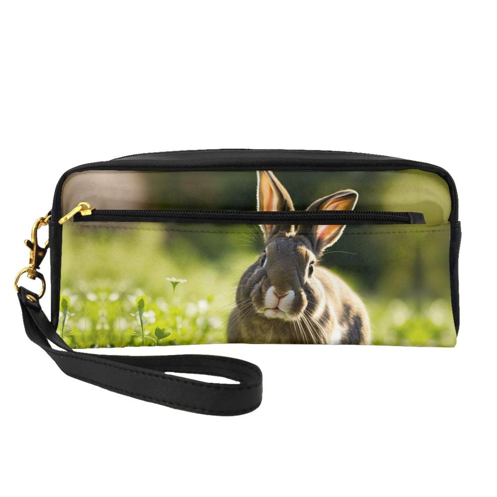 FRESQA Bunny Rabbits Print Portable Mini Makeup Bag,Versatile And Compact,Perfect For Your Essentials