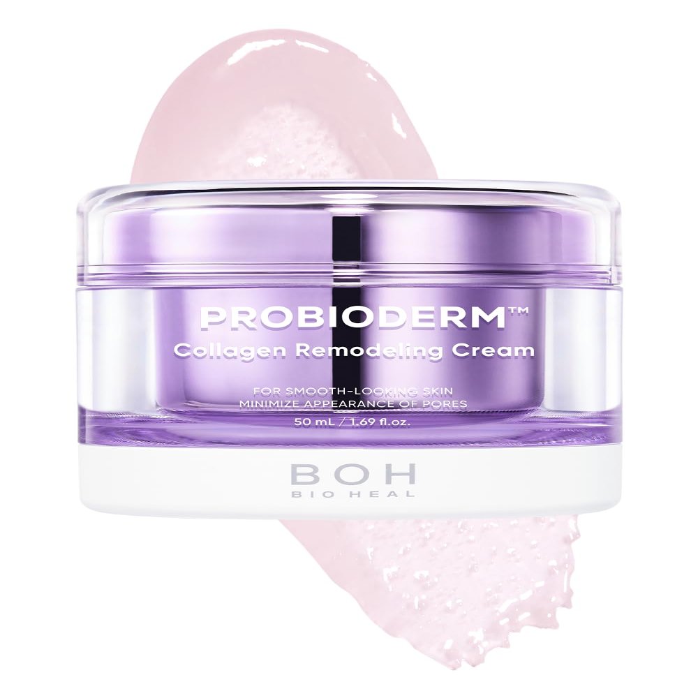 BIOHEAL BOH Probioderm Collagen Remodeling Cream 1.69 fl oz (50 ml) | Pore Tightening Cream with 150,000 Collagen Capsules for Firmness & Smooth Texture | Lightweight Moisturizer for Flawless Skin
