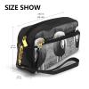 FRESQA Cute Sheep Lamb Print Portable Mini Makeup Bag,Versatile And Compact,Perfect For Your Essentials view 3