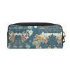 FRESQA World Map Pattern Print Portable Mini Makeup Bag,Versatile And Compact,Perfect For Your Essentials view 2