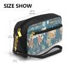 FRESQA World Map Pattern Print Portable Mini Makeup Bag,Versatile And Compact,Perfect For Your Essentials view 3
