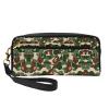 FRESQA Aniaml Camouflage Green Print Portable Mini Makeup Bag,Versatile And Compact,Perfect For Your Essentials view 1