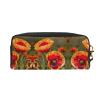 FRESQA Poppy Flowers Print Portable Mini Makeup Bag,Versatile And Compact,Perfect For Your Essentials view 2