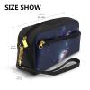 FRESQA Galaxy In The Universe Print Portable Mini Makeup Bag,Versatile And Compact,Perfect For Your Essentials view 3
