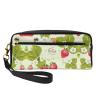 FRESQA Lovely Strawberry Print Portable Mini Makeup Bag,Versatile And Compact,Perfect For Your Essentials view 1