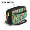FRESQA Psych Pineapple Quotes Print Portable Mini Makeup Bag,Versatile And Compact,Perfect For Your Essentials view 3