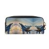 FRESQA Aircraft Fighter Jets Print Portable Mini Makeup Bag,Versatile And Compact,Perfect For Your Essentials view 2