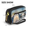 FRESQA Aircraft Fighter Jets Print Portable Mini Makeup Bag,Versatile And Compact,Perfect For Your Essentials view 3
