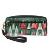 FRESQA Christmas Treess Print Portable Mini Makeup Bag,Versatile And Compact,Perfect For Your Essentials view 1