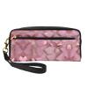 FRESQA Rose Gold Faux Glitter Print Portable Mini Makeup Bag,Versatile And Compact,Perfect For Your Essentials view 1
