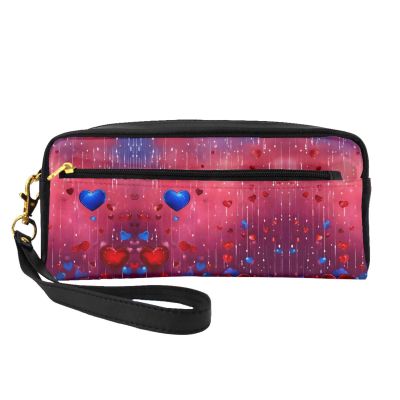 FRESQA Abstract Heart Print Portable Mini Makeup Bag,Versatile And Compact,Perfect For Your Essentials
