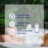 Coconut Oil Foaming Bath 34oz (2 Bottles) with Variety Junction Premium Sponge - Ultra-Moisturizing, Relaxing & Nourishing, Bubble Bath, Soaking Bath view 3
