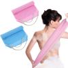 2Pcs Back Scrubber Body Bath Pull Strap Scrubber with Handles Nylon Exfoliating Washcloth Extended Length Washers Stretchable Shower Scrubber for Face Back Cleans Skin Massages Women Men view 1