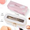 VOFIpremiAm Small Travel Makeup Bag brush holder,Clear Makeup Bag Cosmetic Bags with Zipper,Waterproof Clear Toiletry Bag Makeup Brush Bag Travel Case for Women view 3
