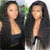 13x4 Deep Wave Lace Front Wigs for Black Women,Human Hair Pre Plucked with Baby Hair for Daily Dress,Glueless Curly Lace Frontal Wigs view 3
