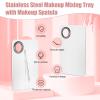 4 Pcs Makeup Spatula Set, Stainless Steel Cosmetic Makeup Palette, Korean Mixing Palette Foundation Cosmetic Skin Care Tool view 2