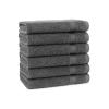 Arkwright Makeup Remover Wash Cloths (Grey) and Cotton Luxury Hand Towels (Dark Grey) view 3