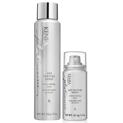 Kenra Platinum Dry Texture Spray 6 Bundle | Texture Defining Styler| Increases Texture & Fullness| Absorbs Oils & Impurities| Ultra-Lightweight, Non-Drying Formulation| All Hair Types| 5.3 oz + 1.5 oz