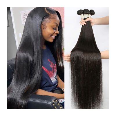 Human Hair Bundles Natural Black Bone Straight Human Hair Bundles Brazilian Hair Weave Bundles Remy Raw Hair Extensions 1 3 4 Bundles Virgin Hair Weft12-38inch hair bundle/Hair Extensions ( Size : 28