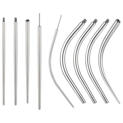 BodyAce 14G 16G 18G 20G Piercing Taper, Stainless Steel Threadless Insertion Pin Screw On Assistant Tool, Curved Body Piercing Stretching Kit for Ear/Nose/Navel/Lip/Eyebrow [New 16G(1.2mm) Mix]