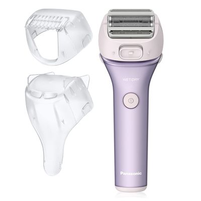 Panasonic Electric Shaver for Women, Cordless 4-Blade Shaver, Bikini Attachment, Pop-Up Trimmer, Wet Dry Operation, Electric Razors for Women - ES-AWL8AV (Purple)