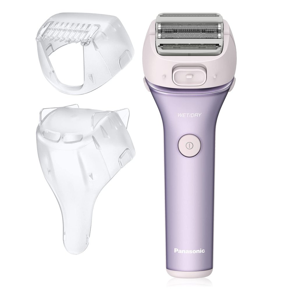 Panasonic Electric Shaver for Women, Cordless 4-Blade Shaver, Bikini Attachment, Pop-Up Trimmer, Wet Dry Operation, Electric Razors for Women - ES-AWL8AV (Purple)