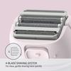 Panasonic Electric Shaver for Women, Cordless 4-Blade Shaver, Bikini Attachment, Pop-Up Trimmer, Wet Dry Operation, Electric Razors for Women - ES-AWL8AV (Purple) view 3