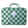 Tender Love + Carry Green Gambit Checkered Hanging Travel Bag, Toiletry Bag, Makeup Bag for Women, Portable Water-resistant Small Travel Bag for Toiletries & Cosmetic Essentials view 2